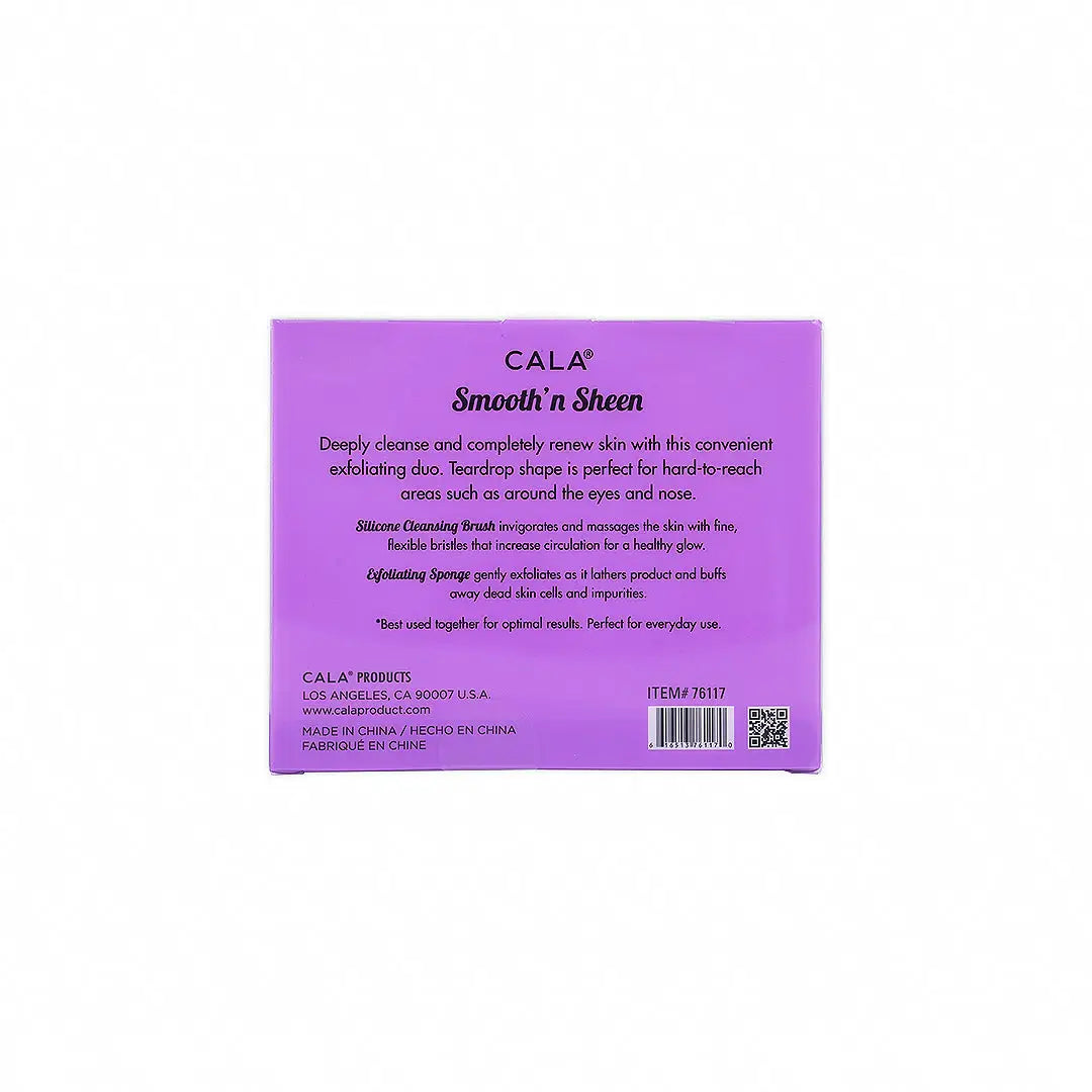 Cala Smooth N Sheen Exfoliating Duo Purple