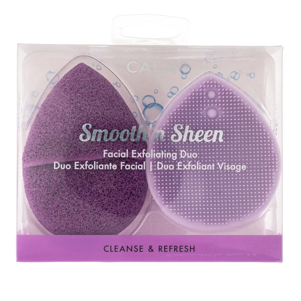 Cala Smooth N Sheen Exfoliating Duo Purple -76117