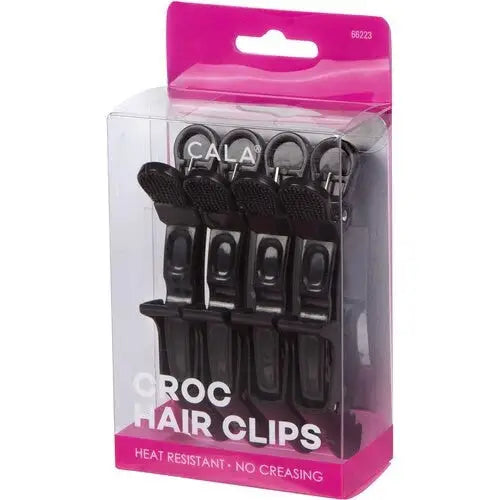 43755-Cala Hair Clips Black 4Pcs