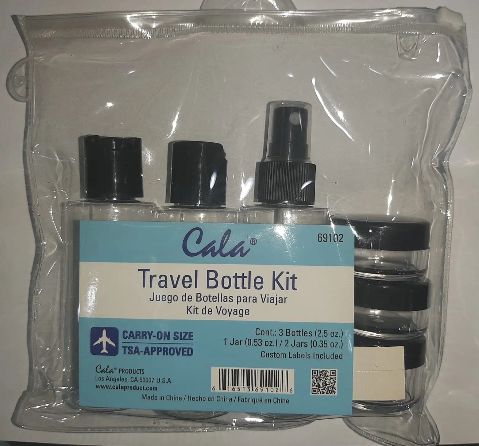 Cala Travel Bottle Kit-69102