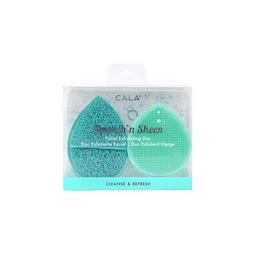 Cala Smooth N Sheen Exfoliating Duo Mint-76116