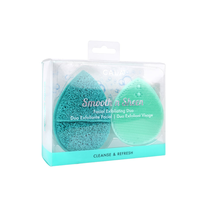 43775-Cala Smooth N Sheen Exfoliating Duo Mint +2