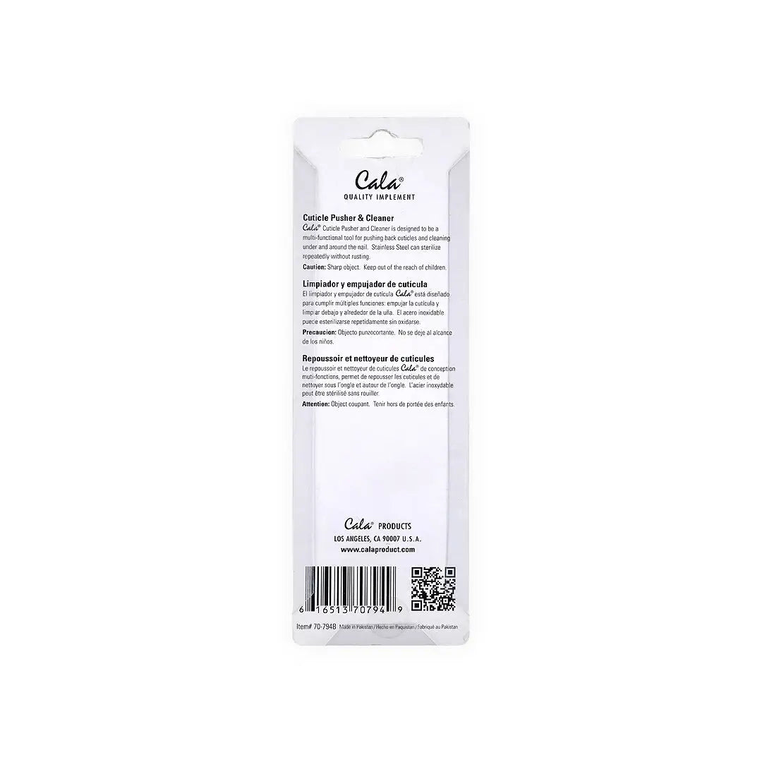Cala Nail Cuticle Pusher & Cleaner-70-794B