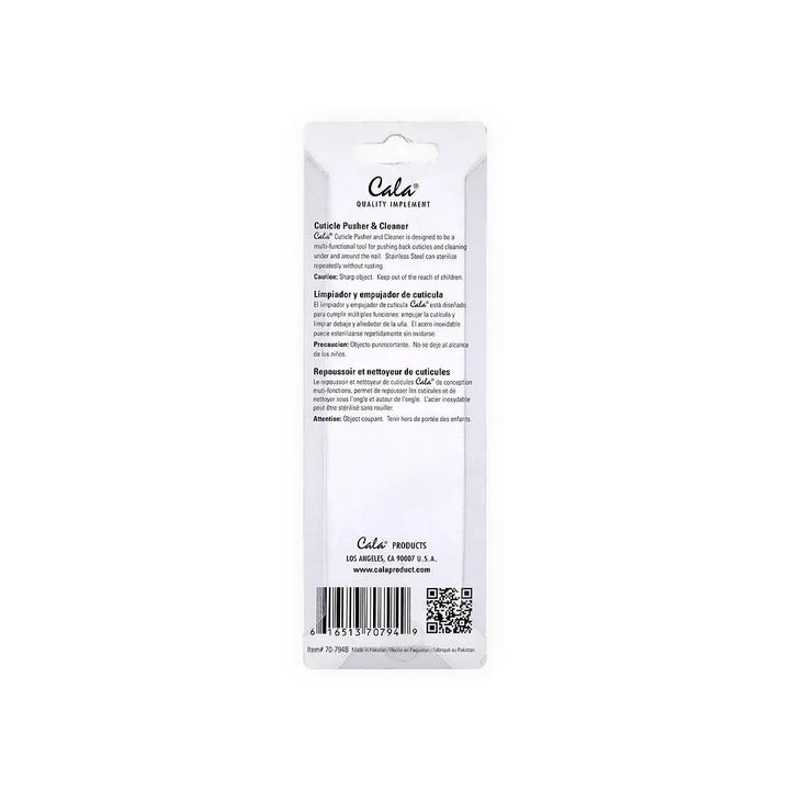 43776-Cala Nail Cuticle Pusher &amp; Cleaner +1