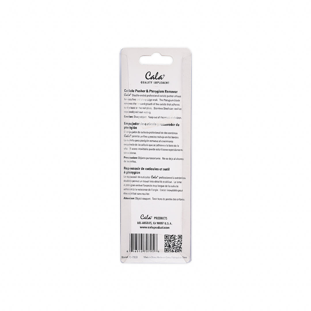 Cala Cuticle Pusher & Nail Pterygium Remover-70-795B