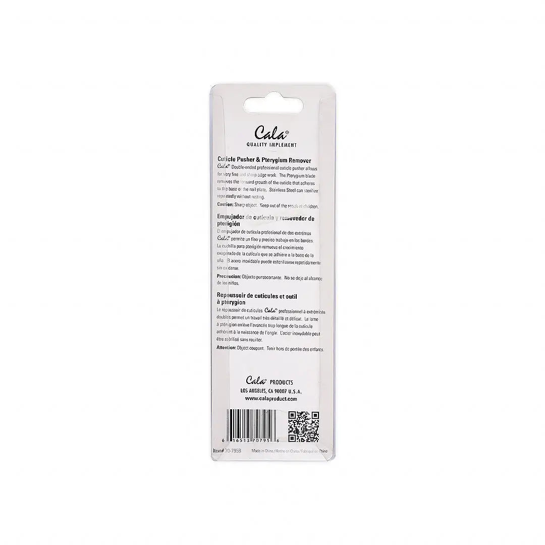 Cala Cuticle Pusher & Nail Pterygium Remover-70-795B