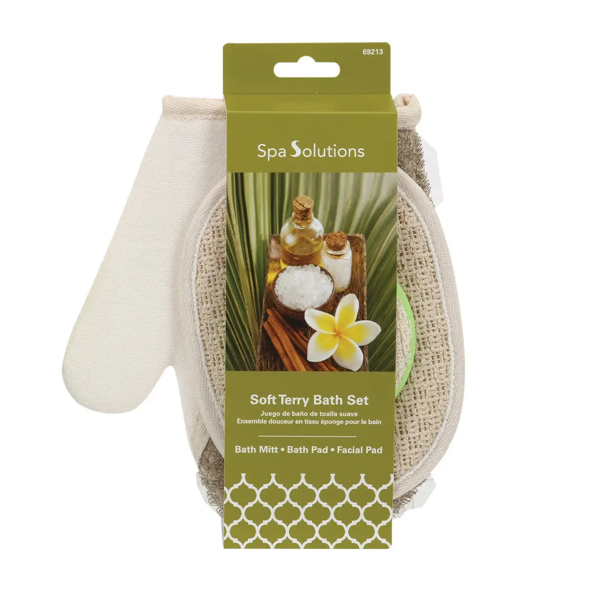 43784-Cala Body Soft Terry Bath Set 3Pcs