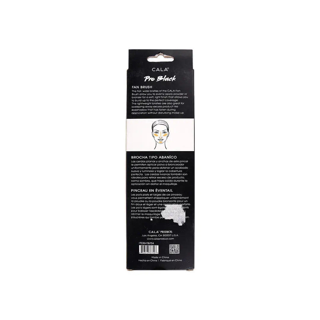 Cala Pro Black Fan Brush-76754