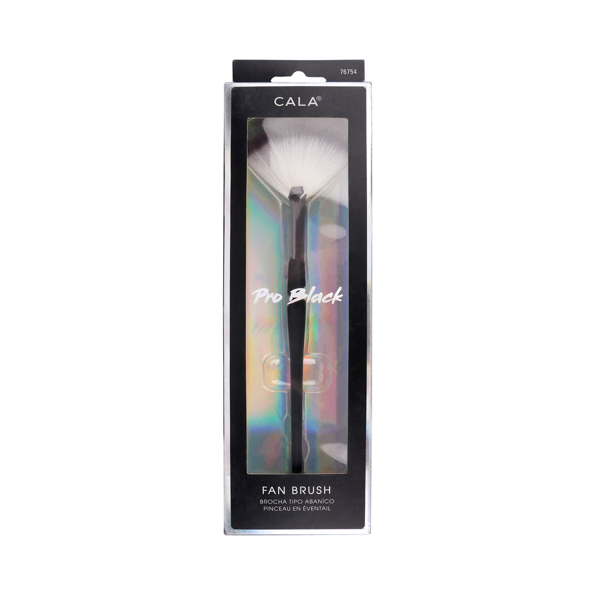43810-Cala Pro Black Fan Brush +1