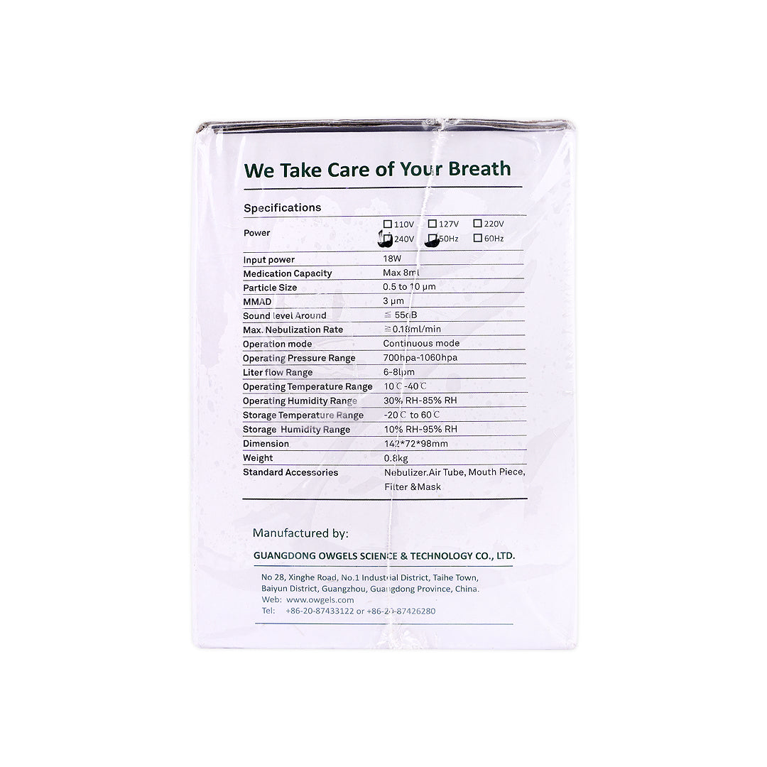 owgels compressor nebulizer wh 701