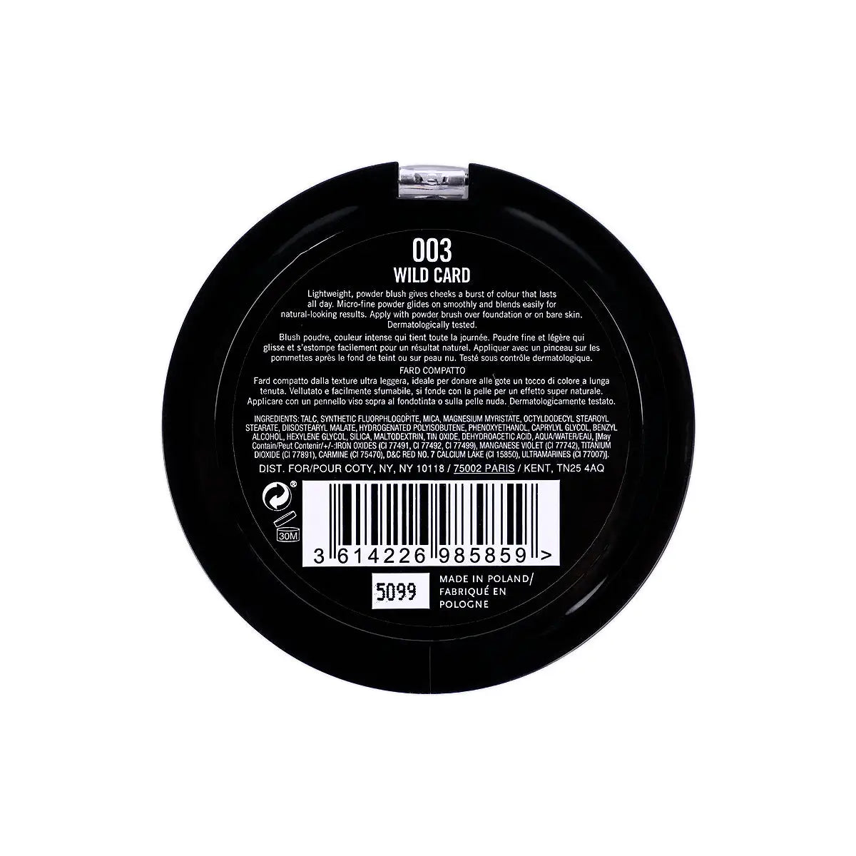 43850-Rimmel Maxi Blush Powder Blush-003 Wild Card +2