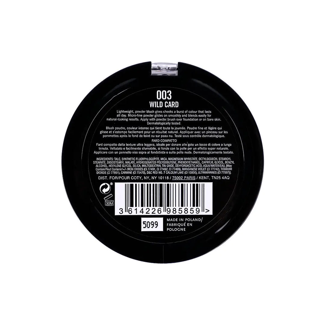 43850-Rimmel Maxi Blush Powder Blush-003 Wild Card +2