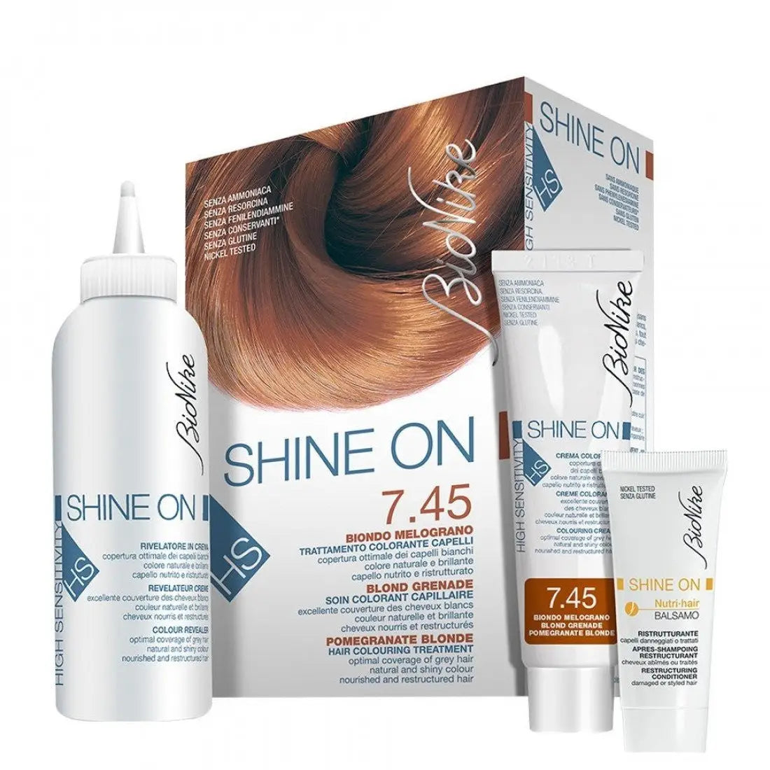 Shine On Hair Color Pomegranate Blonde No.7.45