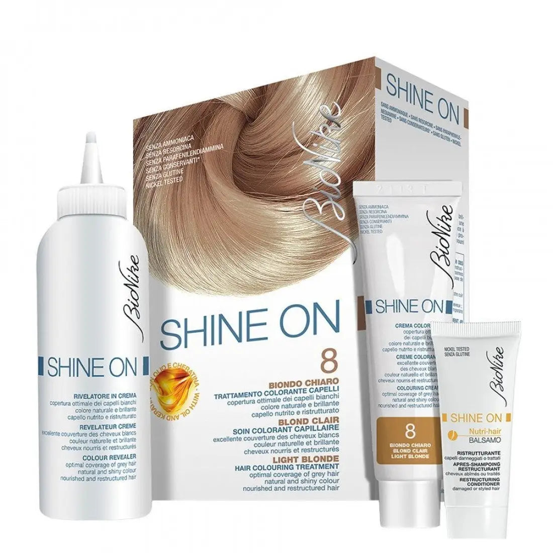 Shine On Hair Color Light Blonde No.8