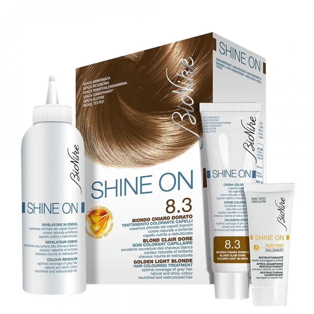 Shine On Hair Color G.Light Blonde No.8.3