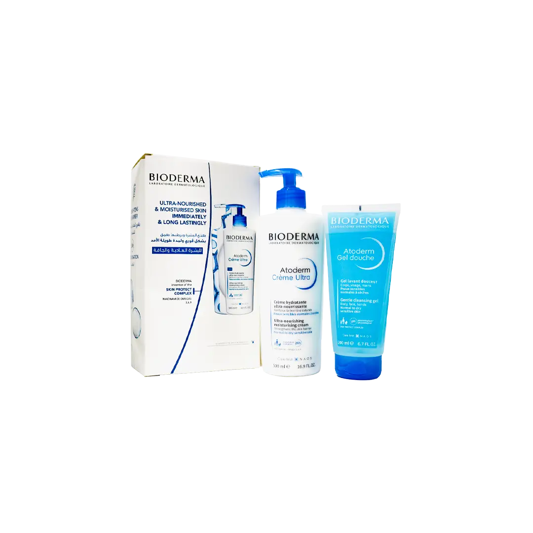 Bioderma Atoderm-Offer (Cream 500ml+ Cleannsing Gel 200ml)