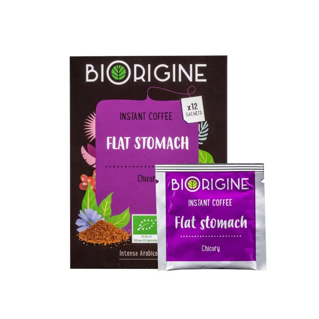 BIORIGINE INSTANT CAFFEE FLAT STOMACH 12 SACHETS-CHICORY