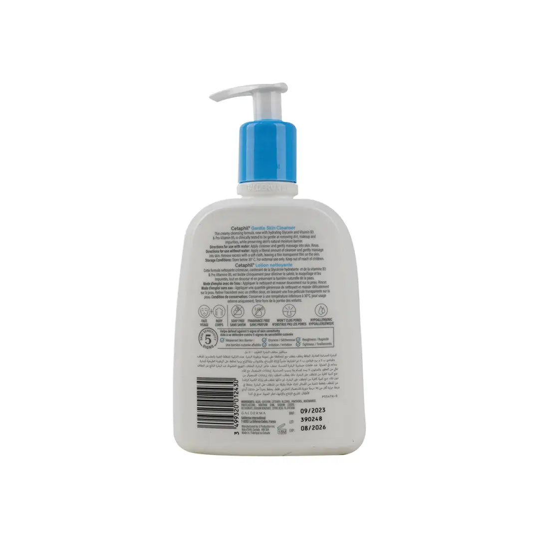 44109-CETAPHIL GENTLE SKIN CLEANSER PUMP 500ML +1