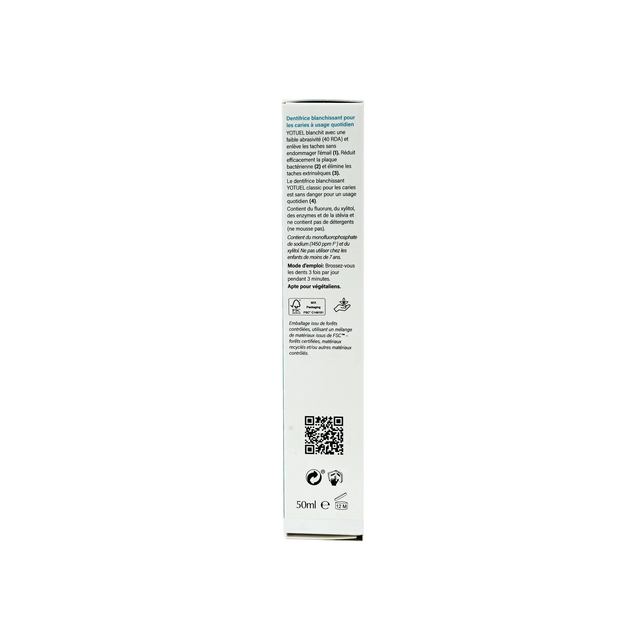Yotuel Classic Mint Whitening Toothpaste 50ml