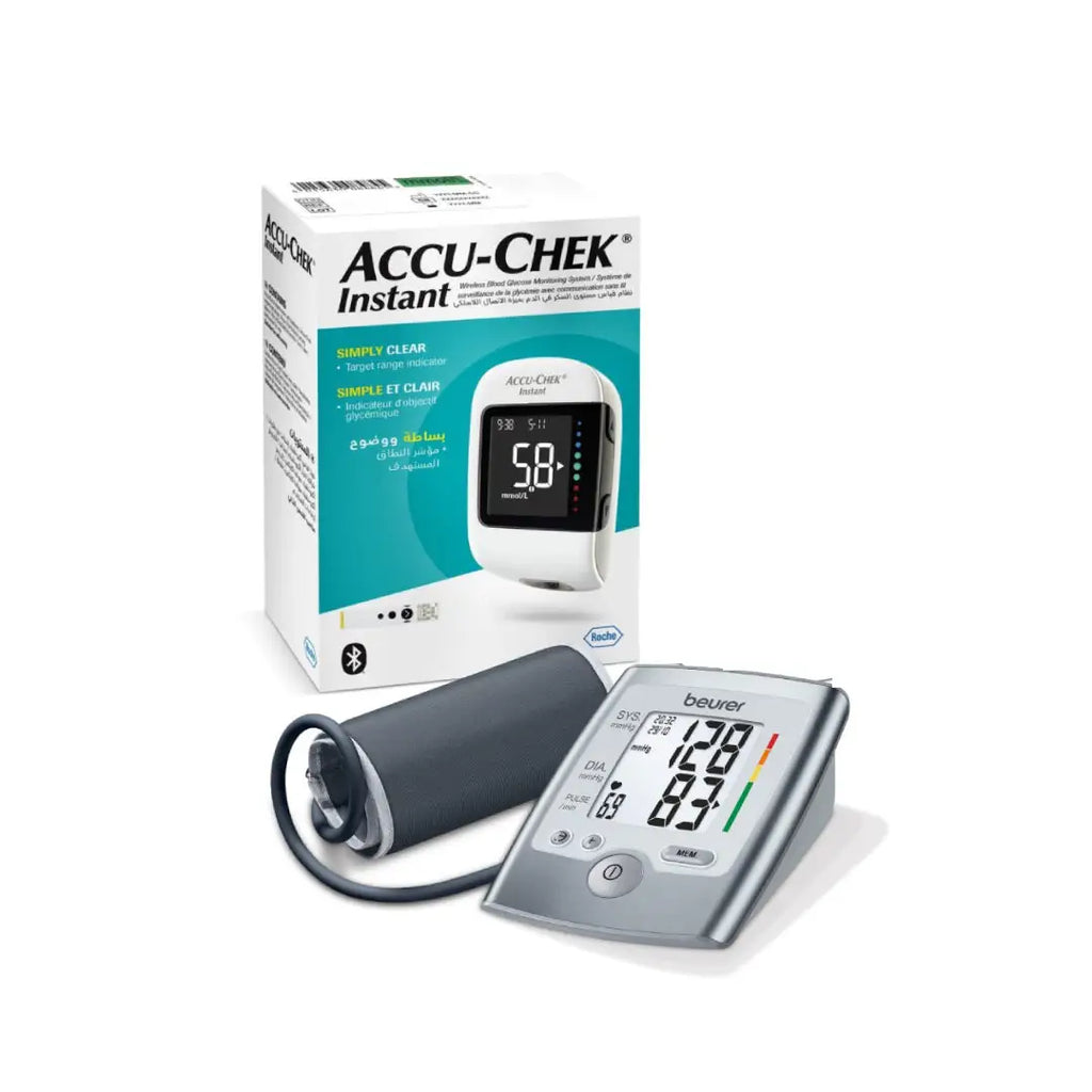 Accu-Chek Instant Glucometer (mmol/L)+BEURER BPM