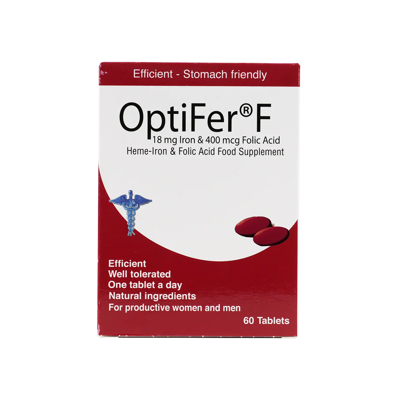 Optifer F 18Mg Iron + 400Mg Folic Acid 60 Tab