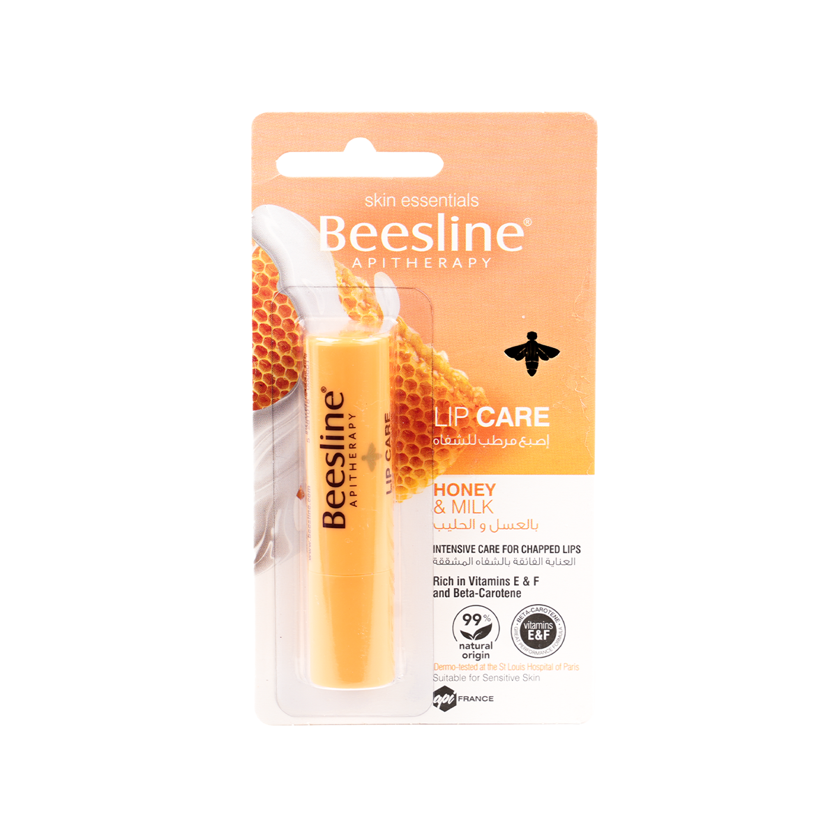 BEESLINE LIP CARE HONEY & MILK  4GM