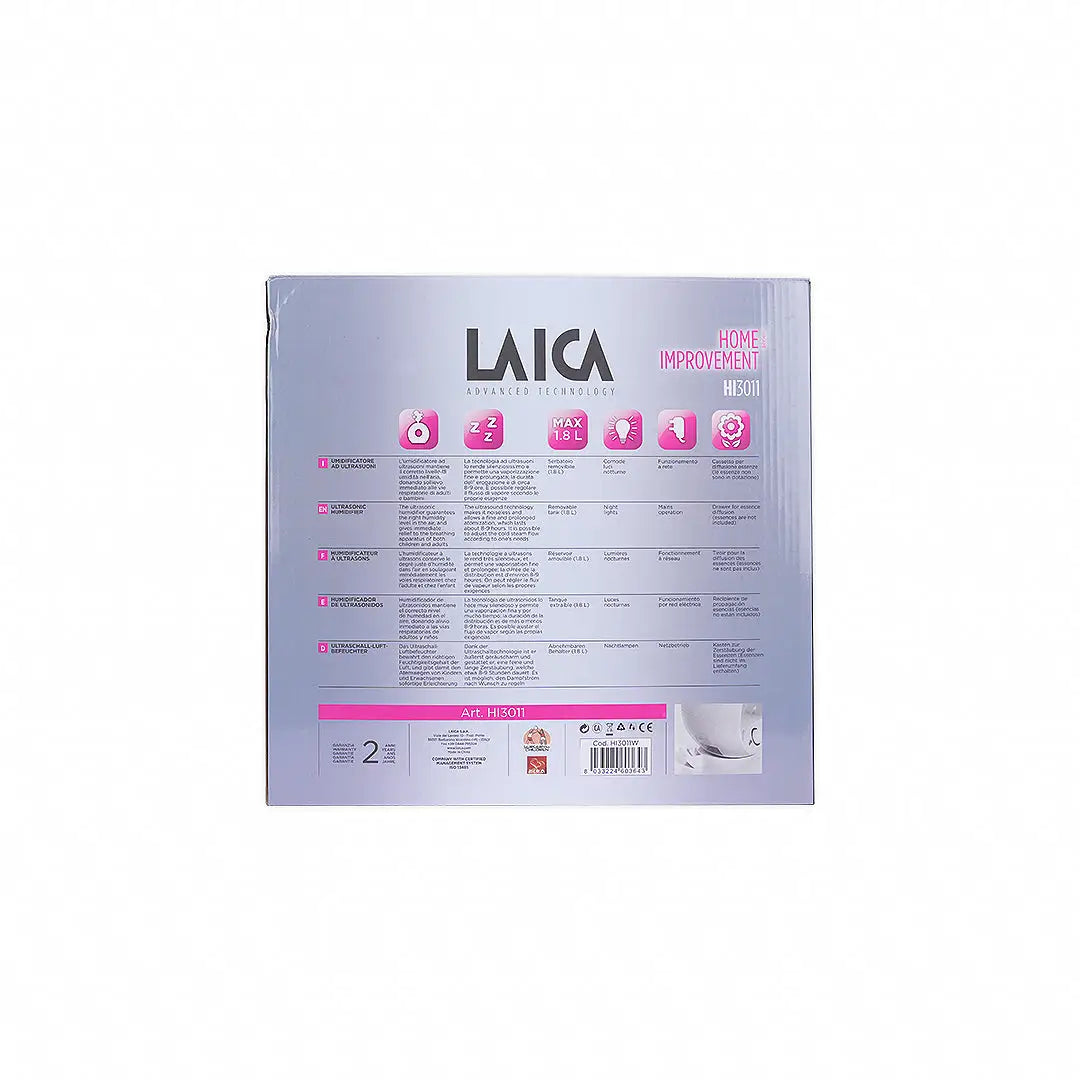 44225-Laica Ultrasonic Humidifier 1.8L-HI3011 +1