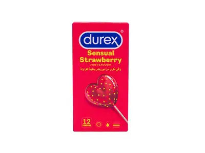 Durex Condom Sensual Strawberry 12Pcs