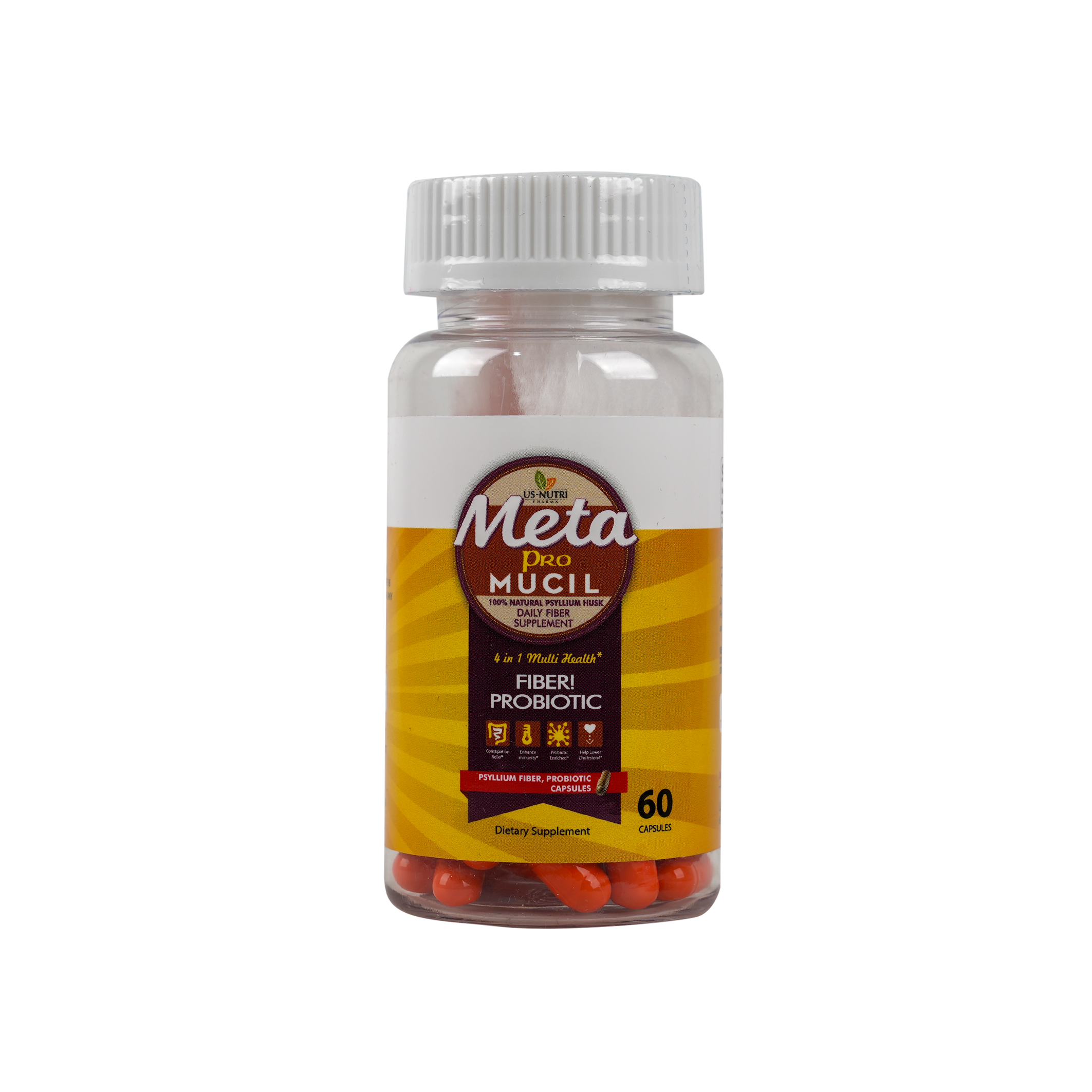 US NUTRI META PRO MUCIL 60CAP