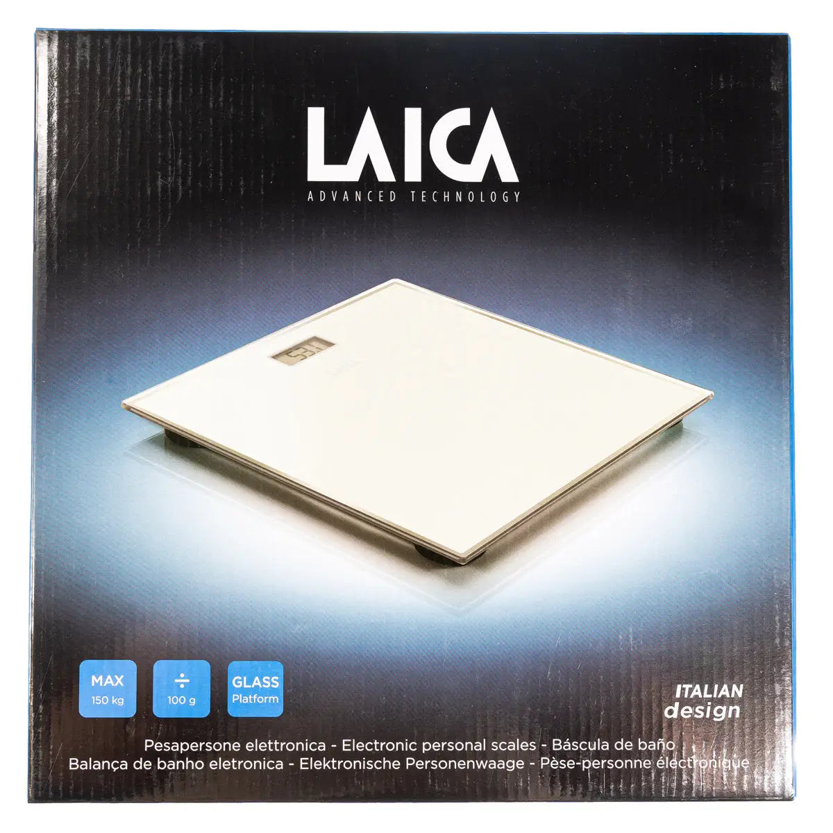 Laica Electronic Scale White Tactile Design-PS1054