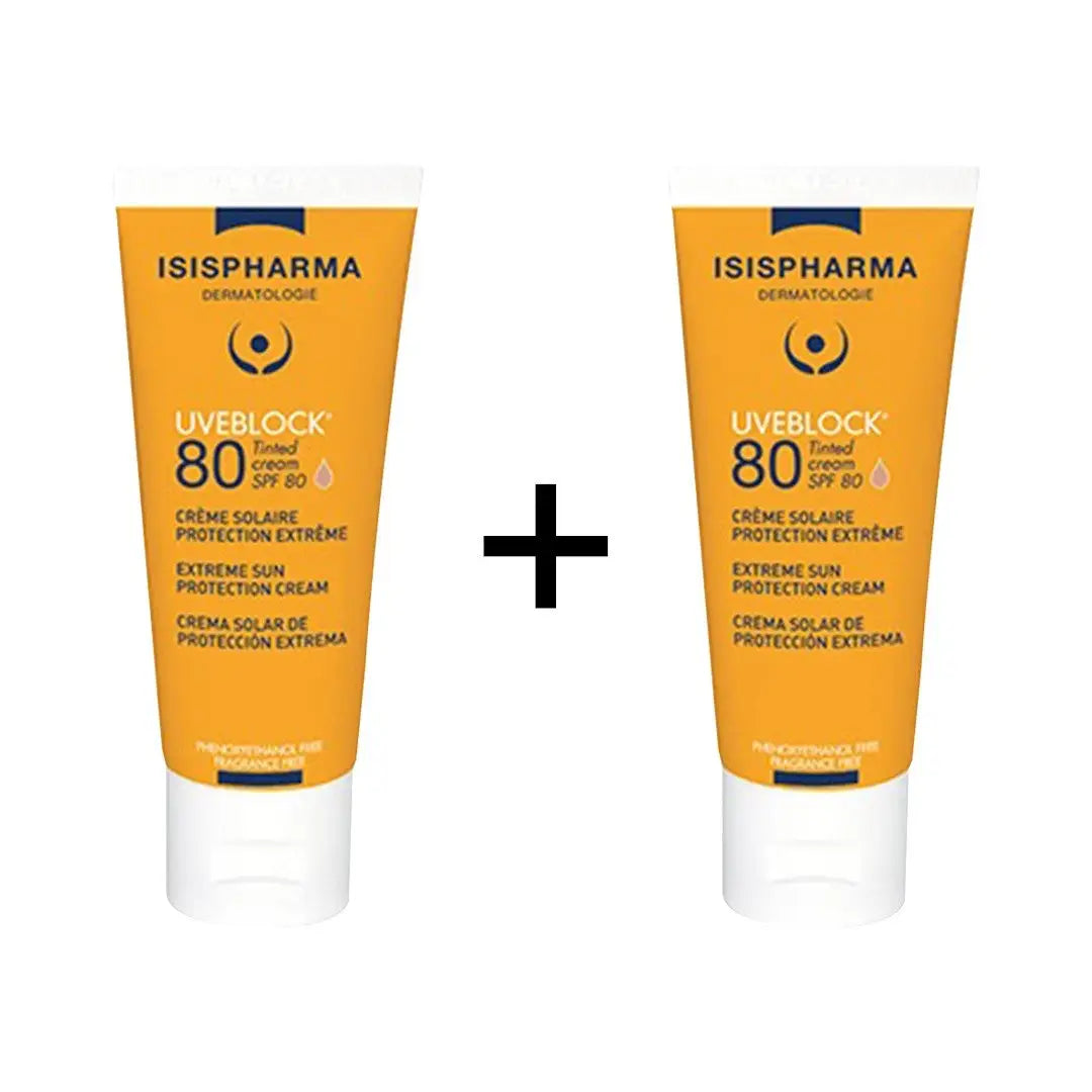 ISIS UVeblock Offer-SPF80+Tinted Cr(1+1)