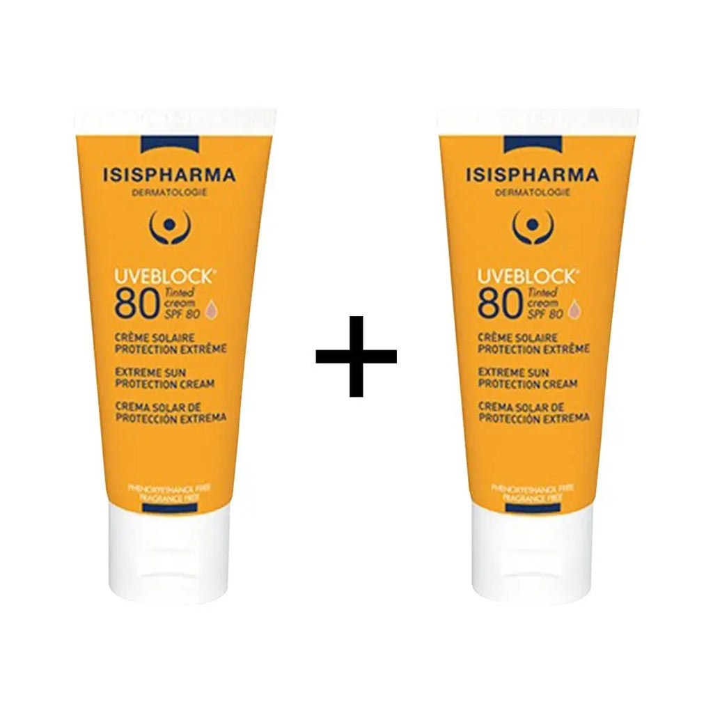 ISIS UVeblock Offer-SPF80+Tinted Cr(1+1)