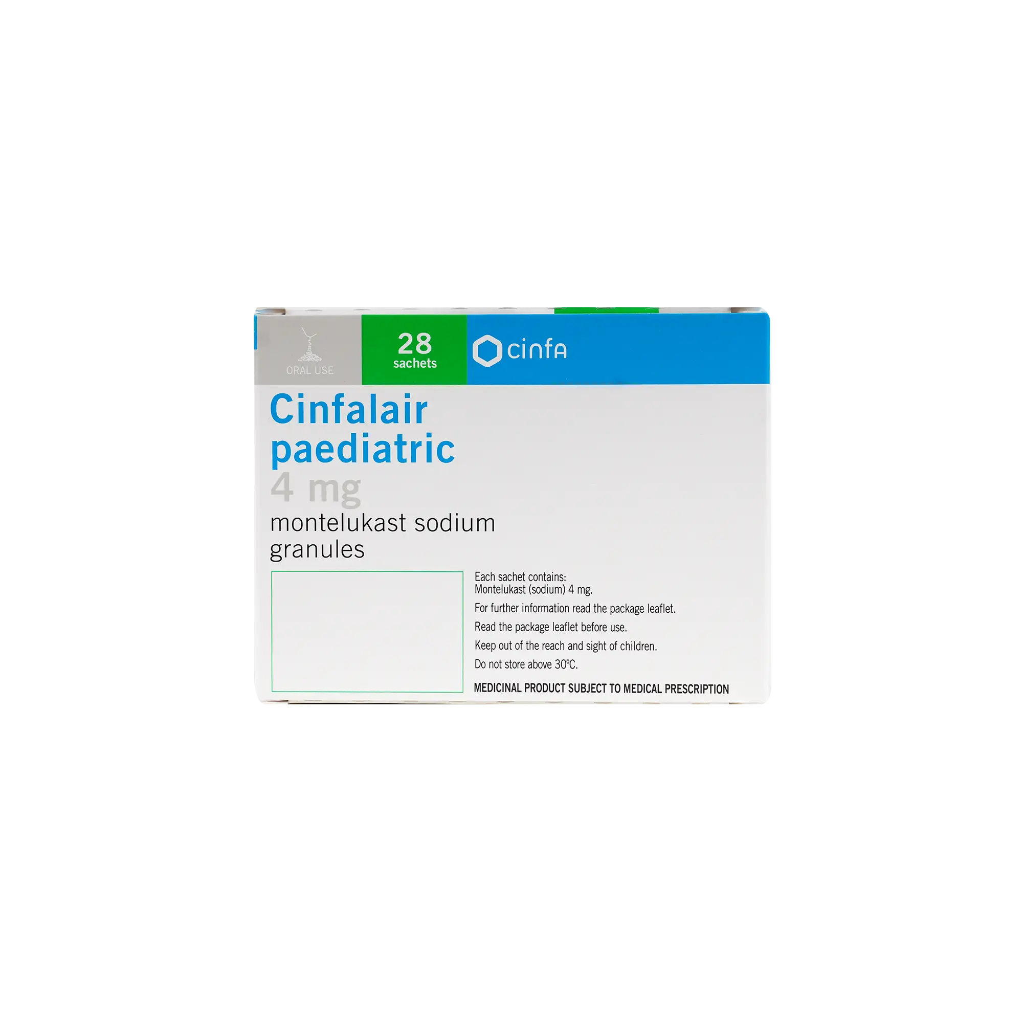 CINFALAIR PAEDIATRIC 4MG 28SACH