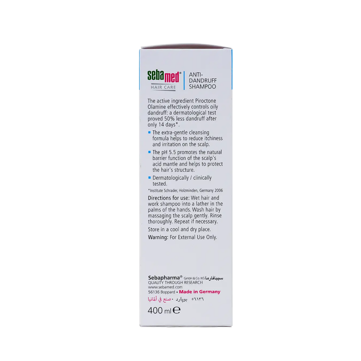 44858-Sebamed Anti-Dandruff Shampoo 400ml +1