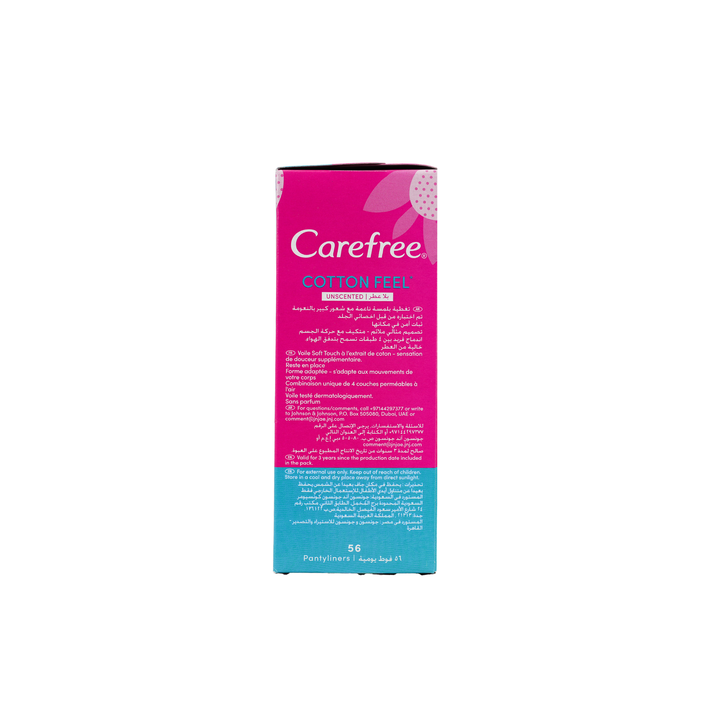 Carefree Cotton Feel 56Pcs-Unscented