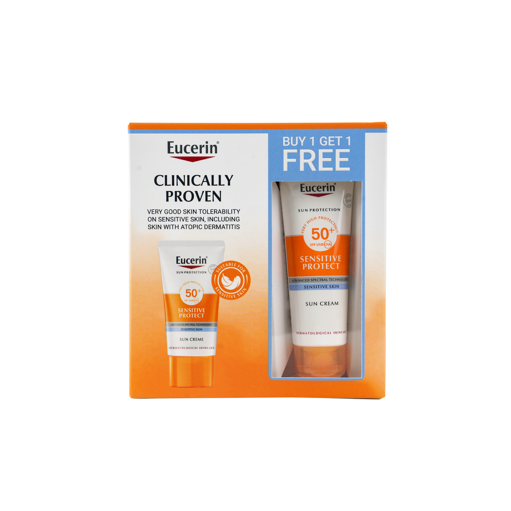 EUCERIN SPF50+ SUN CREAM 50ML-(1+1) OFFER