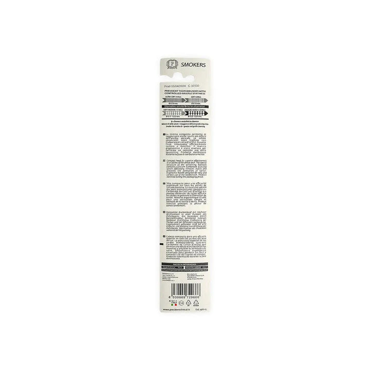 44950-President Smokers Medium-Hard Toothbrush +1