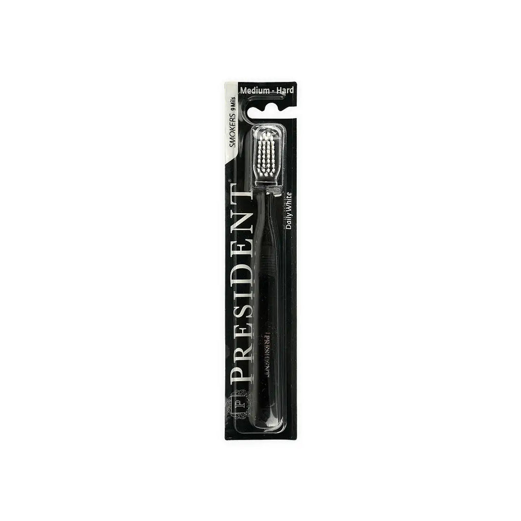 44950-President Smokers Medium-Hard Toothbrush