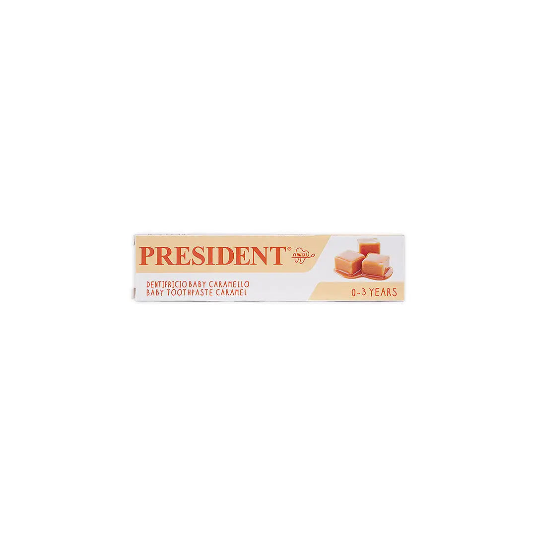President Baby 0-3 Years Caramel Toothpaste 30ml