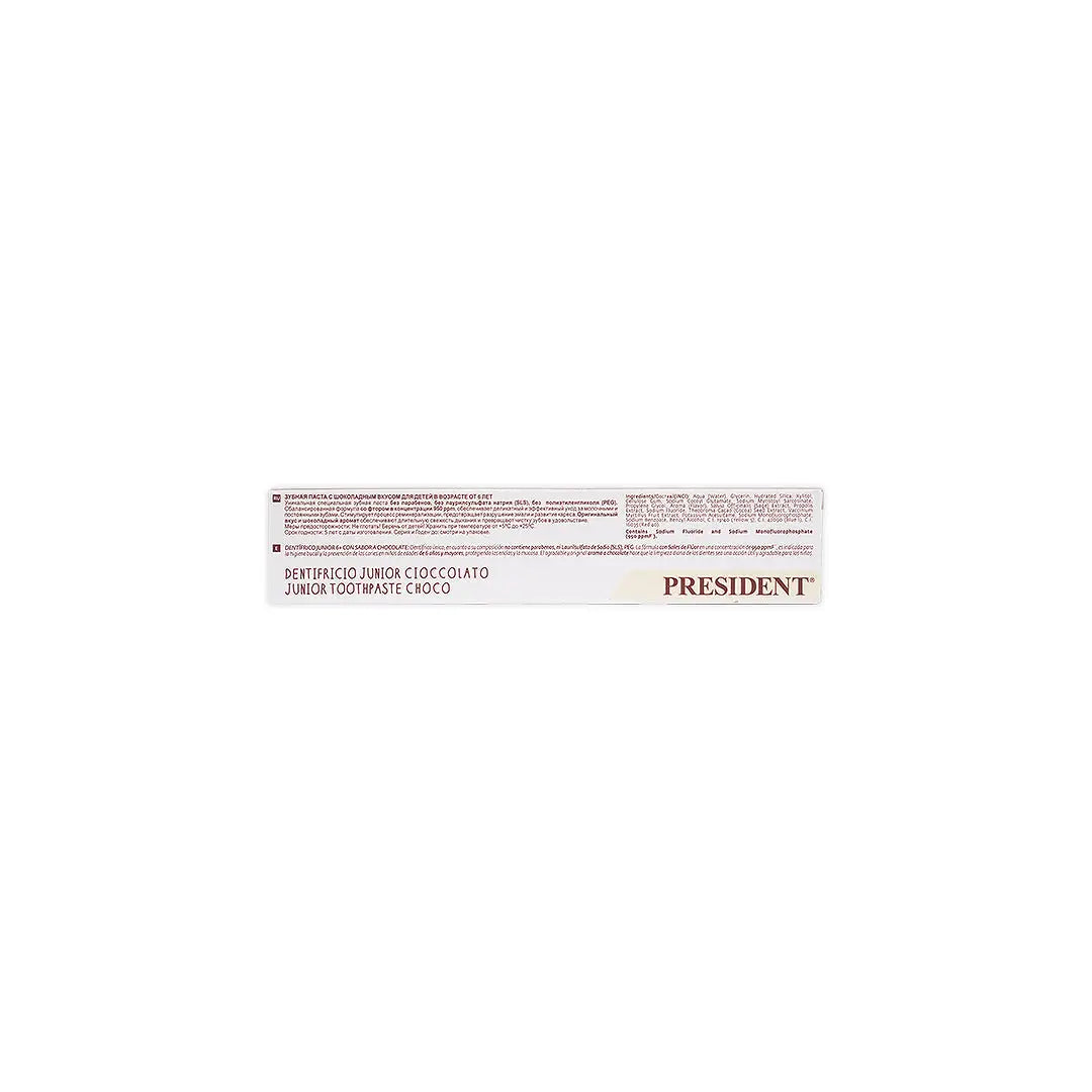 President Junior 6+ Choco Toothpaste 50ml