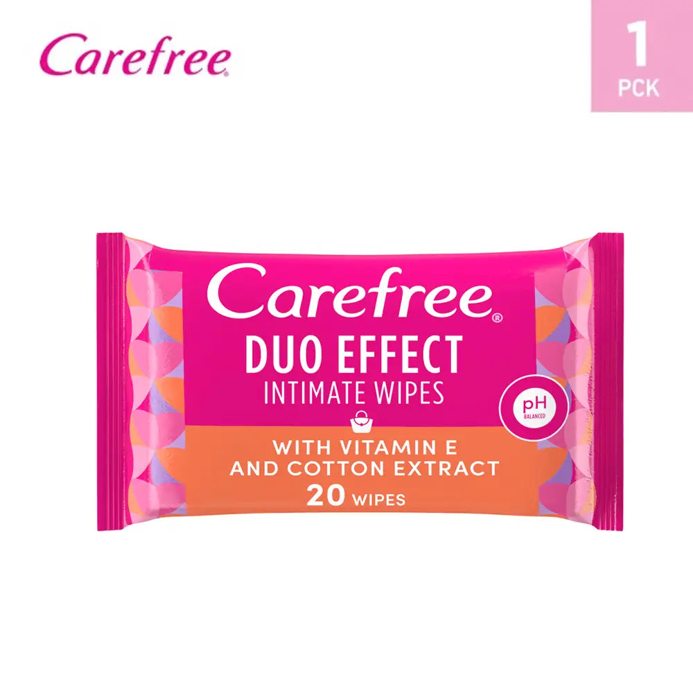 44963-Carefree Intimate Wipes 20Pcs-Vit E