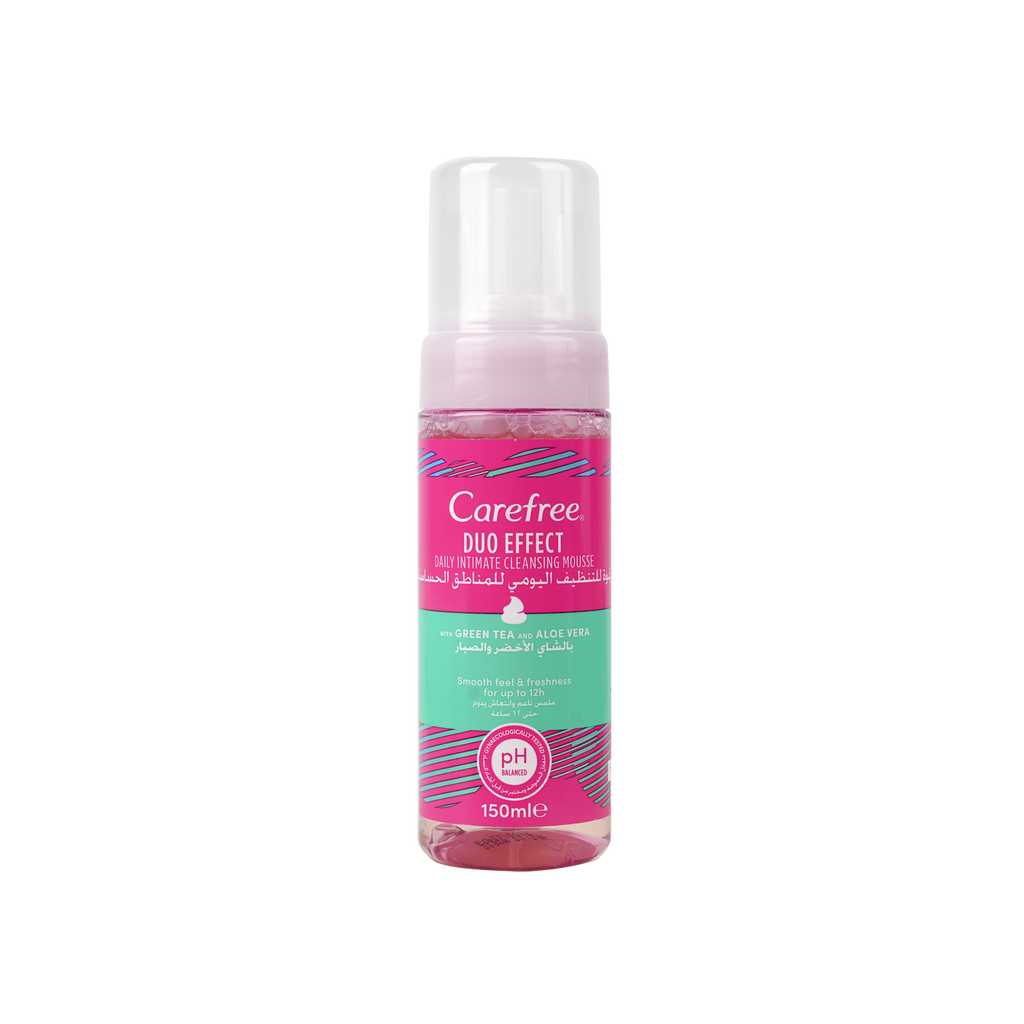 Carefree Intimate Mousse 150ml-Green Tea & Aloe