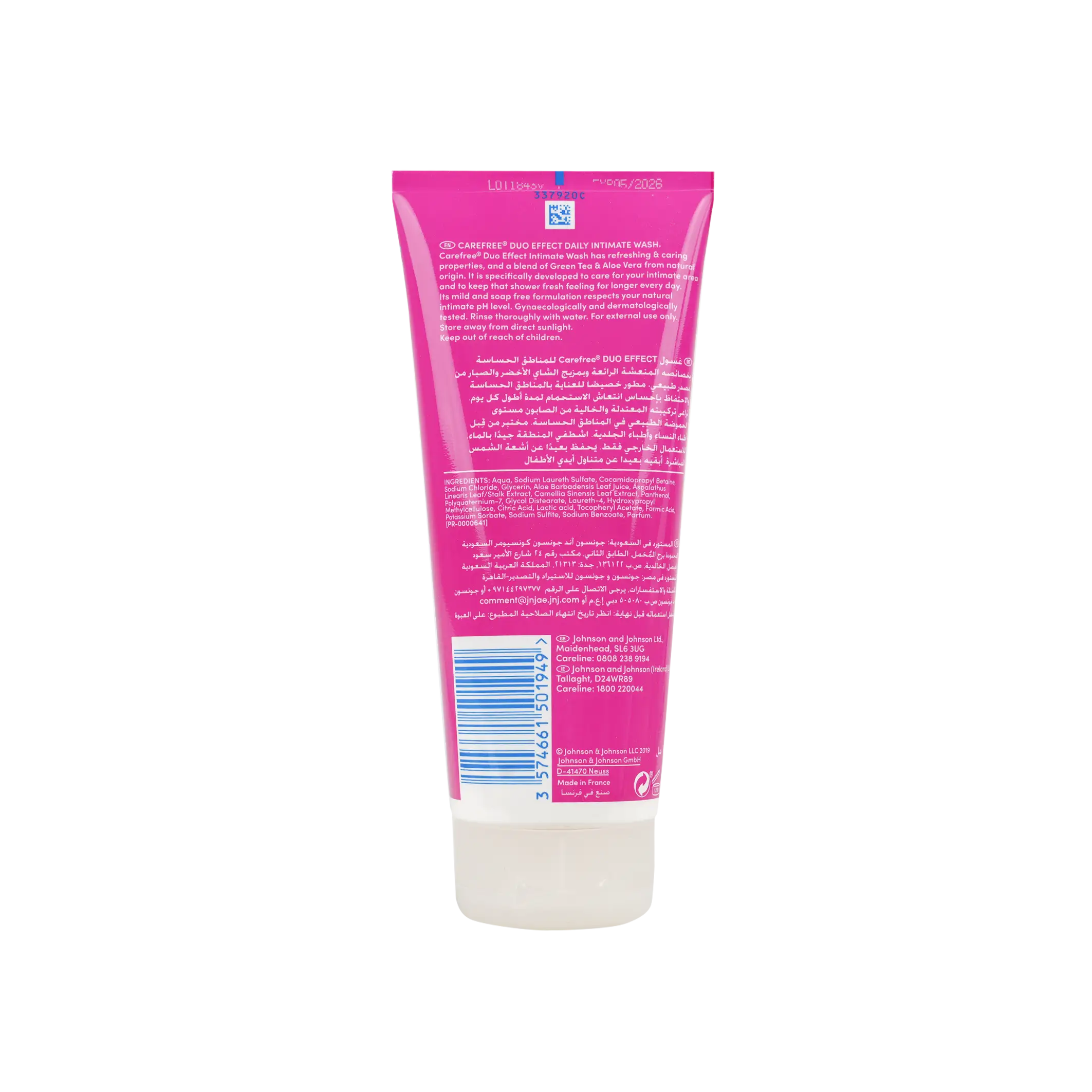 Carefree Intimate Wash 200ml-Green Tea & Aloe