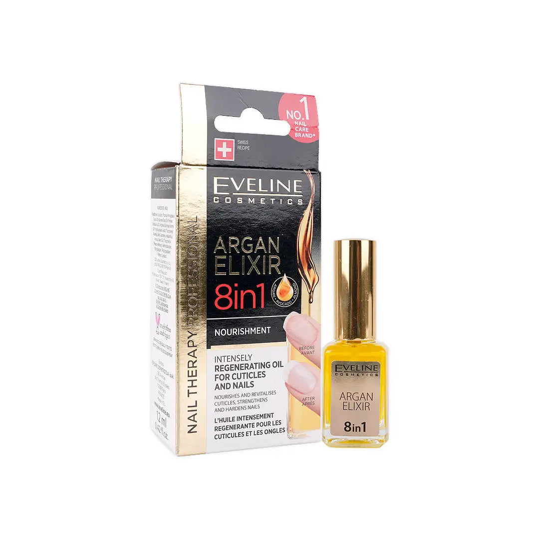 EVELINE ARGAN ELIXIR 8 IN 1 FOR NAILS 12ML