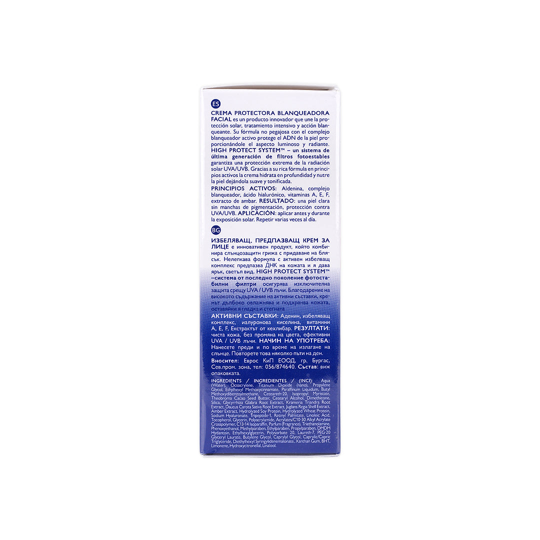 Eveline Sun SPF50 Whitening Face Cr 50Ml