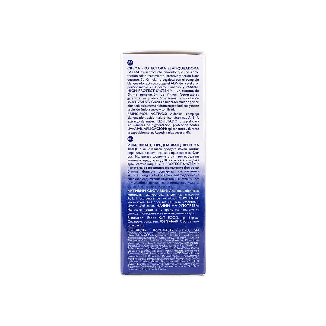 Eveline Sun SPF50 Whitening Face Cr 50Ml