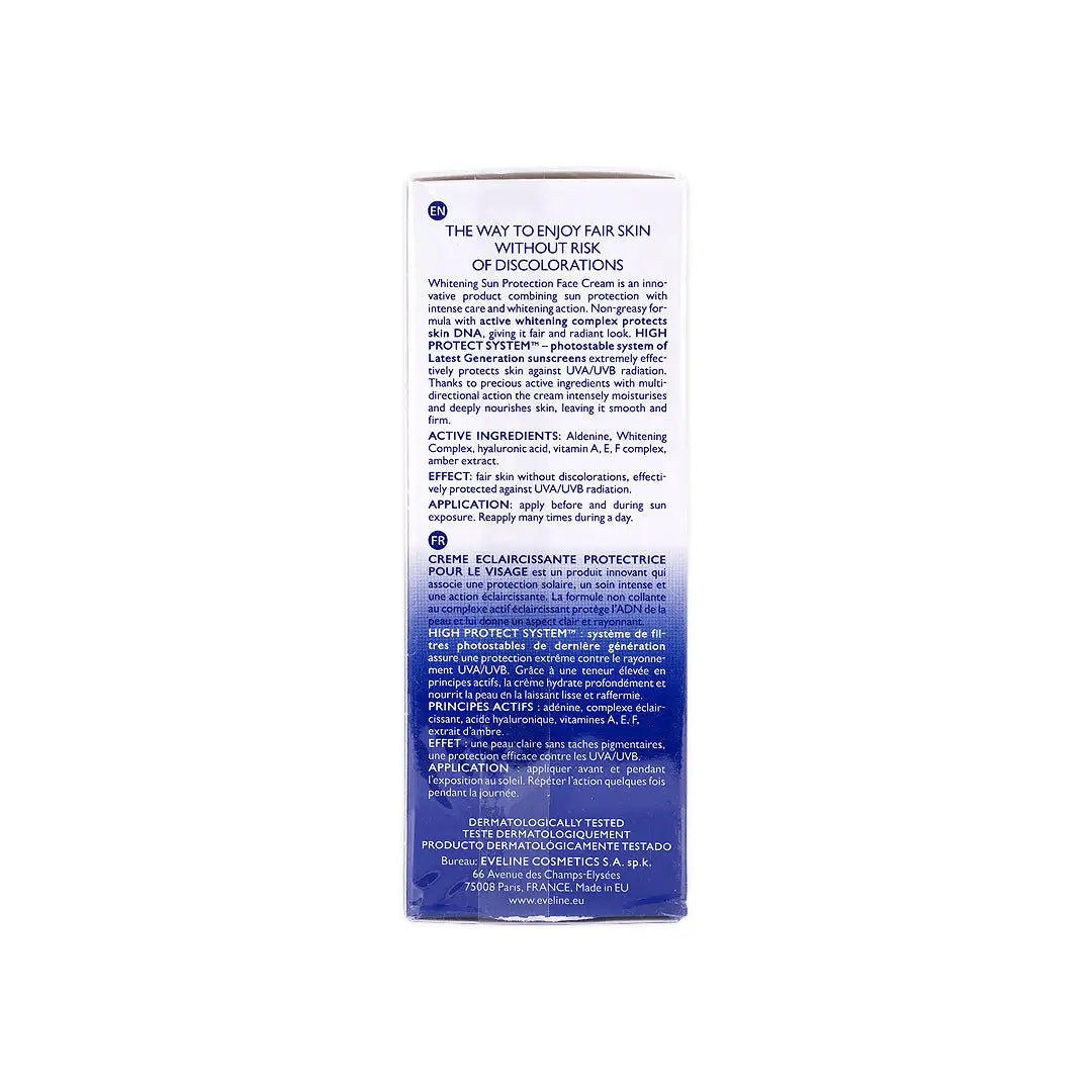 Eveline Sun SPF50 Whitening Face Cr 50Ml
