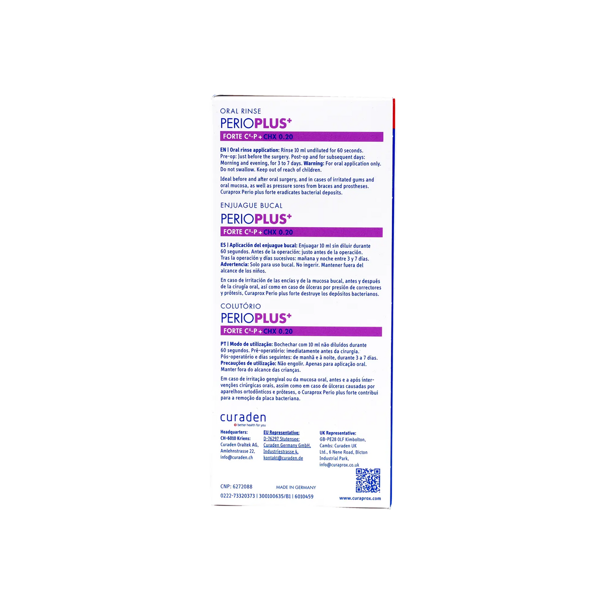 44995-Curaprox Perioplus Forte CHX 0.20 Mouthwash 200ml +1