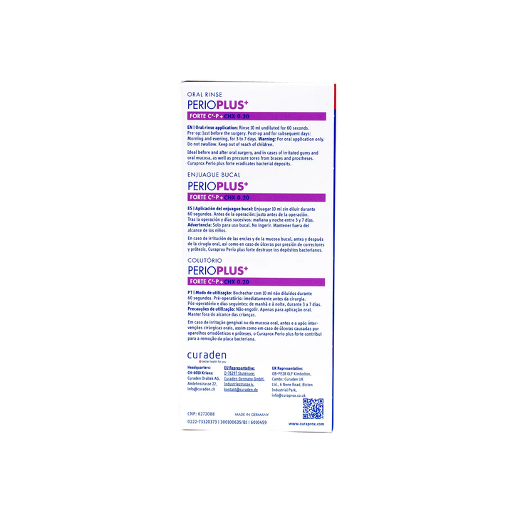 44995-Curaprox Perioplus Forte CHX 0.20 Mouthwash 200ml +1