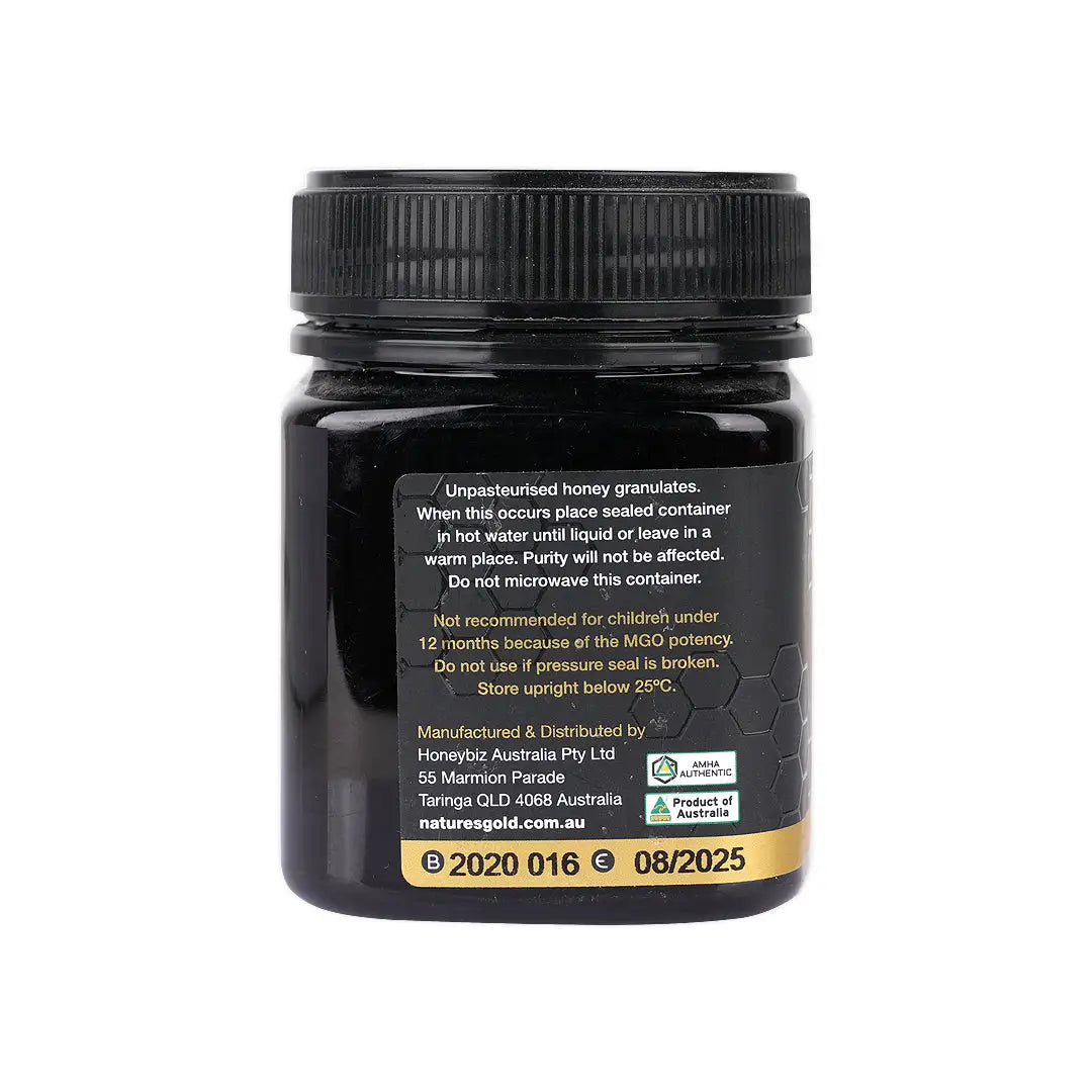 NATURES GOLD MANUKA HONEY (MGO 829+) 250G